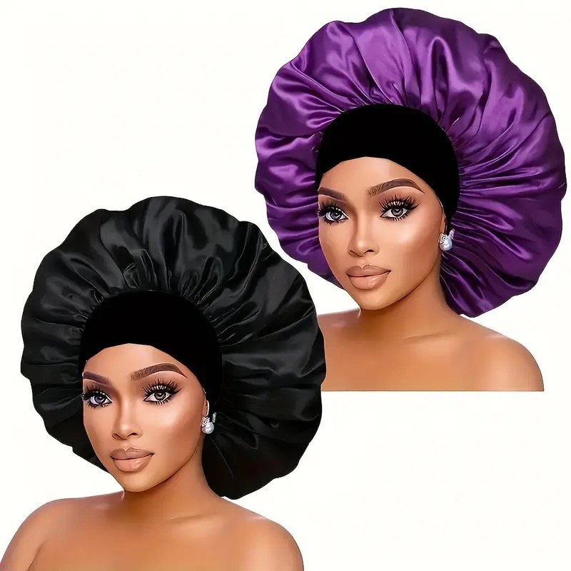 2 Satin Bonnets